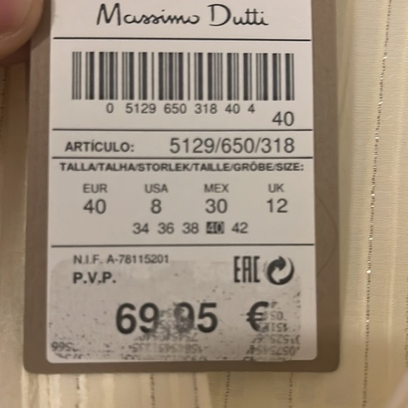 Massimo dutti off white shirt - Picture 6 of 6